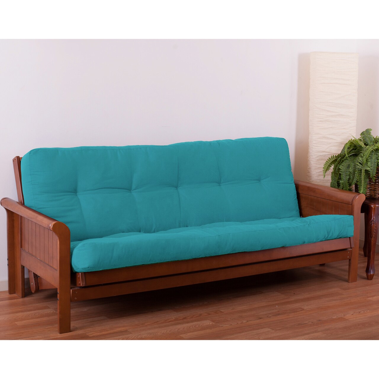 Blazing Needles Renewal 6-inch Twill Full-size Futon Mattress - Aqua Blue - Aqua Blue